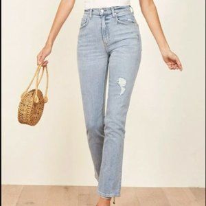 Reformation Liza High Rise Straight Jeans